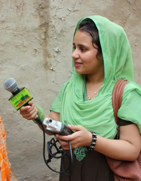 Journalist at work in Bangladesh