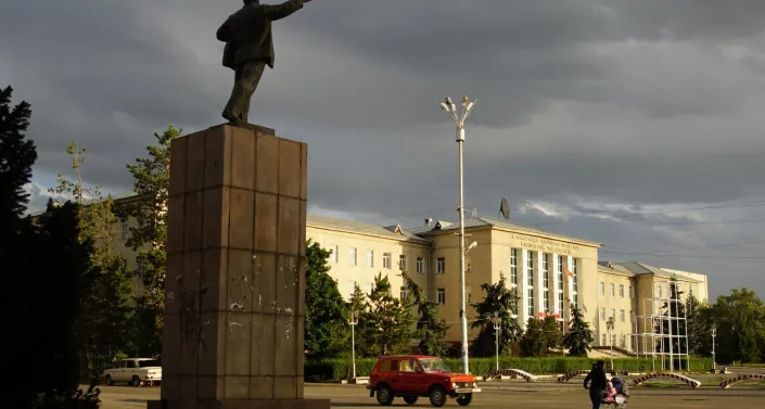 Statue of Lenin in Karakol, Kyrgyzstan