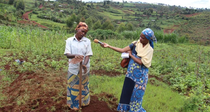 Journalist at work in Congo