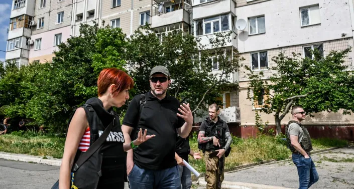 Journalist in Zaporizhzhia Region, Ukraine