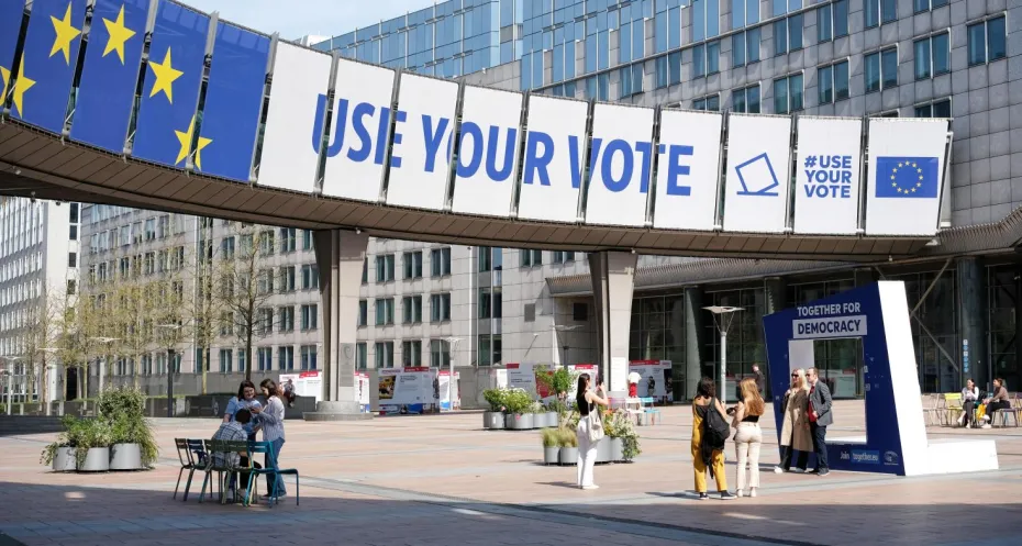 Announcement EU elections June 2024 Brussels