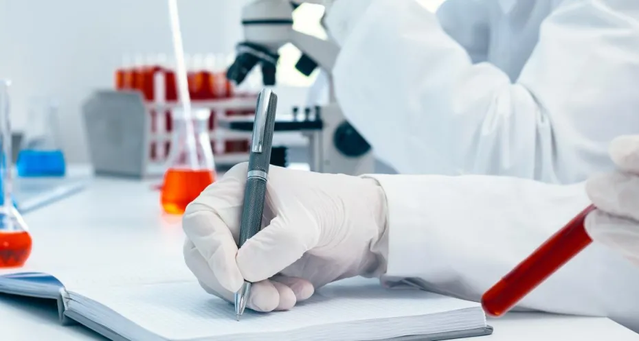 Scientists working in a lab