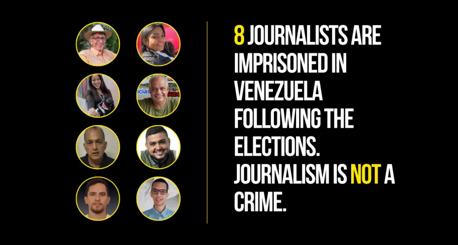 Imprisoned Venezuelan journalists